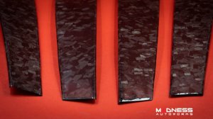 Alfa Romeo Stelvio Exterior Door Pillars - Carbon Fiber - Forged Carbon - 4pc Set Alfa Romeo Stelvio Exterior Door Pillars - Carbon Fiber - Forged Carbon - 4pc Set